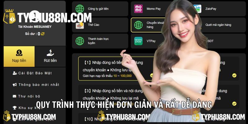 Quy trình thực hiện đơn giản và rất dễ dàng